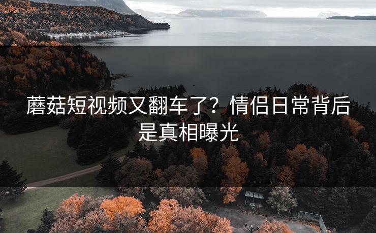 蘑菇短视频又翻车了?情侣日常背后是真相曝光 蘑菇短视频又翻车了?情侣日常背后是真相曝光